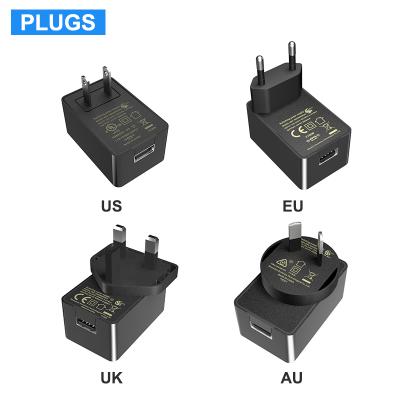 China Mobile Phone 18W USB Chargers And Adapter 5V 3A 1A 2A 2.5A 3000ma 3amp Wall Chargers For UK Au US Eu Plug for sale