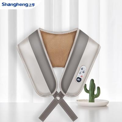 China Carefully Selected Leather Shiatsu Back Pulse Massage Shawl Hot Sale 2021 U-Shaped Neck Massager With Smart Chip for sale