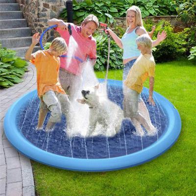 China Summer fashionable high quality yard protection splash sprinkler inflatable pet water pool for dogs kids for sale