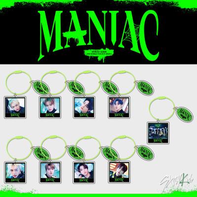 China Kpop Plastic Stray Kids Wholesale Maniac Plastic Acrylic Key Chain for sale