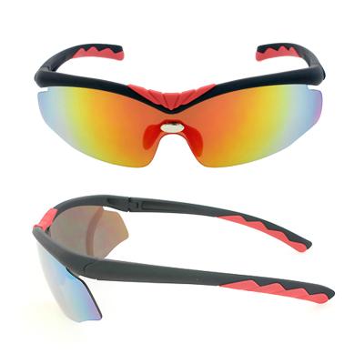 China Sports Sports Eyewear Soccer Sports Glass CE UV400 TR90 Frame Sports Sunglasses for sale