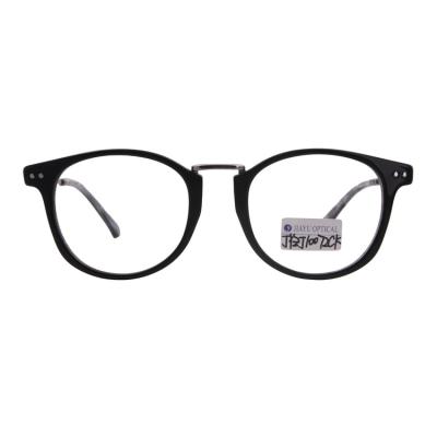 China For Reading Glass Bridge Mental Acetate Handmade Glasses Frames Brand Eyeglasses Acetate Optical Frame for sale