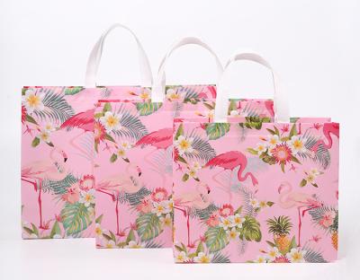 China Foldable Water Proof Flamingo Pattern Eco Friendly Nonwoven Shopping Bag Bulk for sale