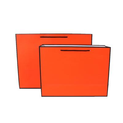 China Small Recyclable Cheap Colorful Orange Wedding Gift Sack Paper Bags For Sale for sale