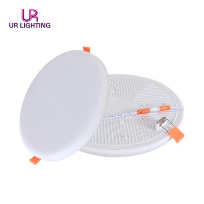 China Industrial Hot Sale OEM ODM Recessed Slim Round 8W 18W 24W 36W Frameless LED Ceiling Panel Light for sale