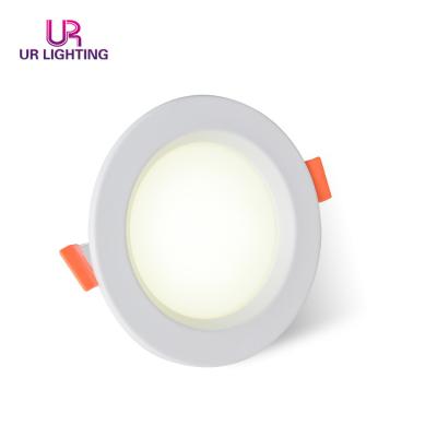 China China Supplier Modern High Lumen Ultrathin Plastic Aluminum 5watt Round Led Ceiling Down Panel Lights for sale