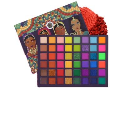 China 48 Color Flavor Veil Waterproof Exotic Lady High Pigmentation Eyeshadow Palette for sale