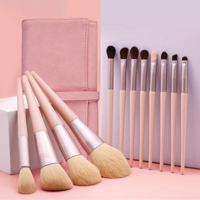 China Makes Apply Makeup Hot Selling Makeup Brushes Private Label Full Size 12 Pieces Blush Powder Foundation Makeup Brush Set for sale