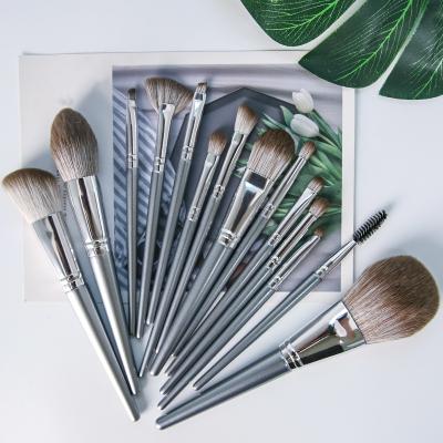 China Makes Apply Makeup 14pcs Bionic Makeup Brush Set Hair Makeup Brush Beauty Tool Professional Foundation Unique Makeup Brush Luxury Wholesale for sale