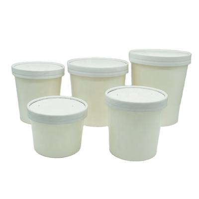 China Custom Printed Disposable Soup Paper Cup Soup Disposable Paper Cup With Lid for sale