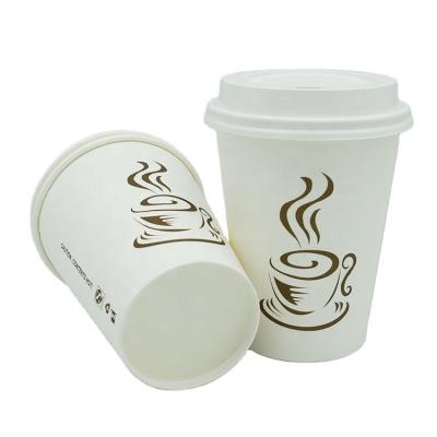 China Disposable Disposable Coffee Paper Cup White Paper Cheap Cup for sale