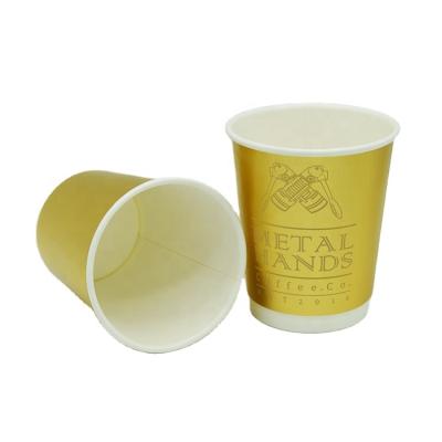 China Disposable Customized Hot Paper Coffee Cup Take Away Double Wall Paper Cup for sale