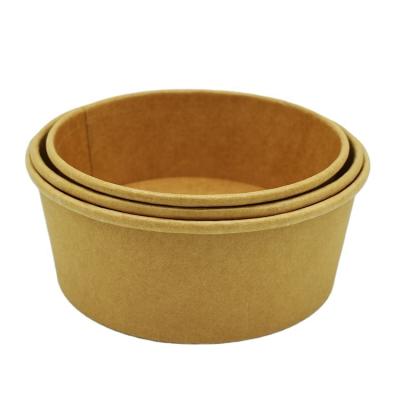 China Disposable Takeaway Fast Food Paper Container Salad Customized Paper Bowl for sale