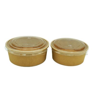 China Salad Disposable High Quality Paper Bowl Take Away Disposable Push Bowl for sale