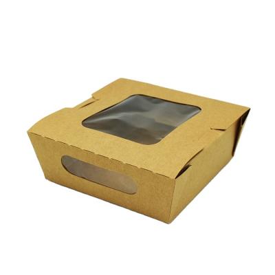 China Disposable Paper Salad Box Eco - Friendly Paper Packaging Custom Takeaway Paper Box for sale