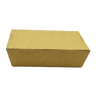 China Disposable To Go Quick Bento Paper Box Disposable Food Packaging Box for sale