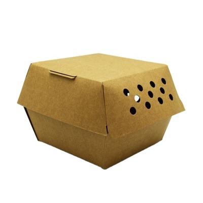 China High Quality Customized Disposable Hamburger Box Disposable Hamburger Corrugated Paper Box for sale