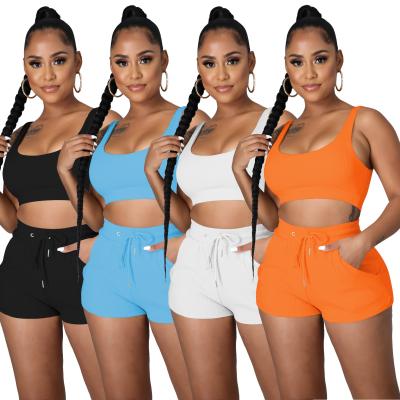 China Hot-selling Summer Sports Waterproof Two-piece Neon Casual Women's Clothing Short Pants for sale