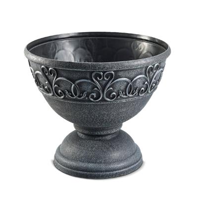 China Europe Large Size Plastic Urn Flower Planter Pot Wholesale Garden Decoration for sale