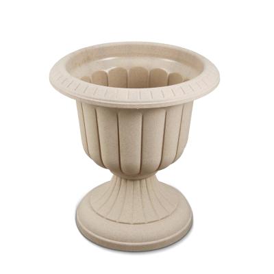 China Europe Custom Printed Tall Plastic Outdoor Garden Urn Flower Planter Pot for sale