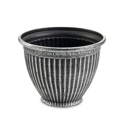 China Modern Wholesale Outdoor Garden Round Plastic Flowerpot Plant Pots for sale