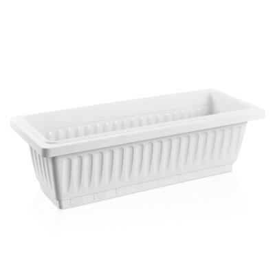 China Large Modern Outdoor Plastic Rectangular Planter Box Plant Flower Pots for sale