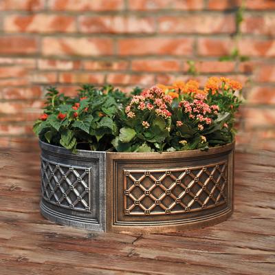 China Modern Design Combinable Corner Garden Planter Plastic Flower Pots for sale