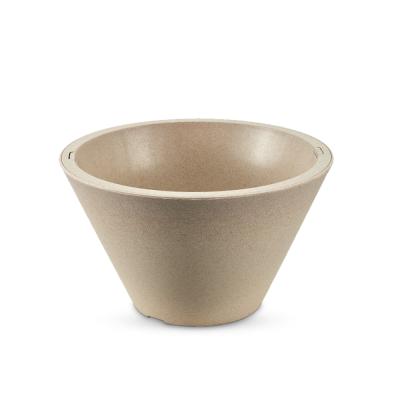 China Combinable modern garden round plastic flower pots for orchids for sale