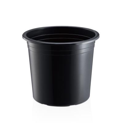 China Wholesale Modern Custom Black Garden Nursery Gallon Plastic Pots for sale