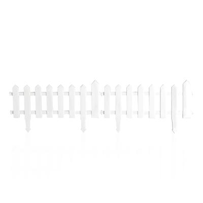 China Easily Assembled Outdoor Removable White Plastic Garden Decorative Fence for sale