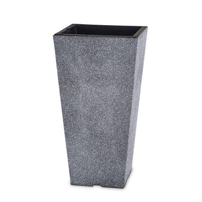 China Modern Unique Garden Tall Tapered Plastic Planters For Indoor Plants for sale