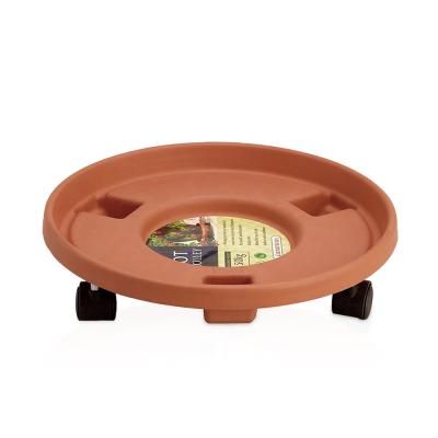 China Garden CLASSIC Round Plastic Planter Bottom Roller for sale