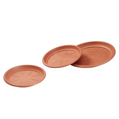 China CLASSIC Custom Various Sizes Round Plastic Planter Saucer Tray for sale