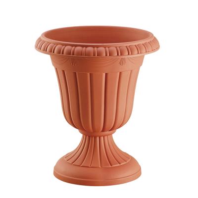 China Outdoor Ludu 10% Discount Environmental Protection Terracotta Plastic Pot Large Flower for sale