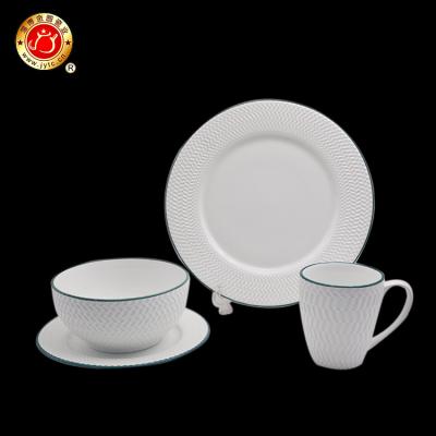 China Wholesale Disposable Eco-Friendly Luxury Kids Bowl Dish Ceramic Dinnerware Set Kitchen for sale