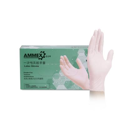 China Disposable Medical Examination Latex / Nitrile Vinyl Examination Gloves for sale