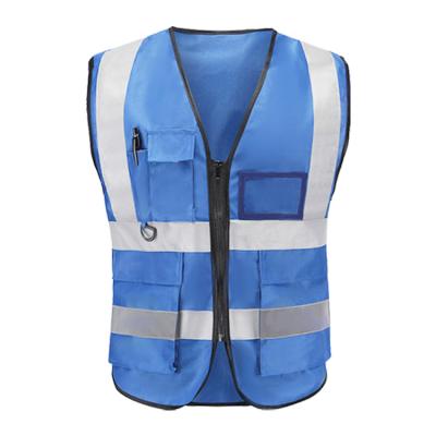 China High Light Reflective Hot Sale Knit Fabric Pavement Construction Work Reflective Fabric Vest for sale