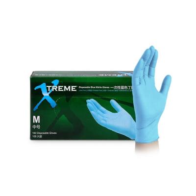 China Powder Free Disposable Nitrile Gloves Safety Medical Examination Gloves for sale