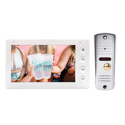 China Waterproof / Waterproof Chinese Manufacturer 4 Wire System Intercom For Home Video Doorbell With Unlock Function for sale