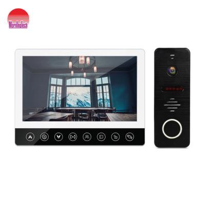 China Morningtech 7 inch intercom built-in siren with multi language and built-in motion detection 1000TVL video door phone for sale