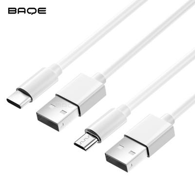 China 2.4A BAQE Thicker Data Cable Type-C Not Easy To Break For Phone Micro USB Data Cable Reinforced Design for sale