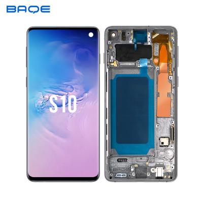 China Original Inside Screen With Frame For Samsung Galaxy S10 6.1Inch Display Incell Touch Assembly Repair Replacement Parts for sale