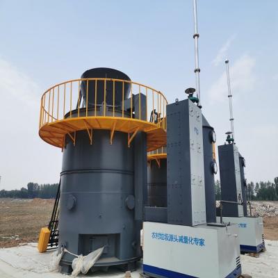 China Waste Treatment Movable Low Temperature Pyrolysis Equipment For Domestic Waste for sale