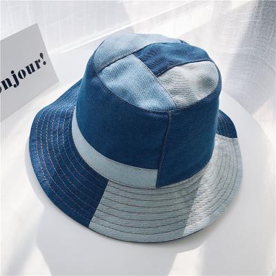 China Women Striped Vintage Bucket Hat Bucket Hat Spring And Collapsible Summer Outing Leisure Sun Quilted Hat for sale