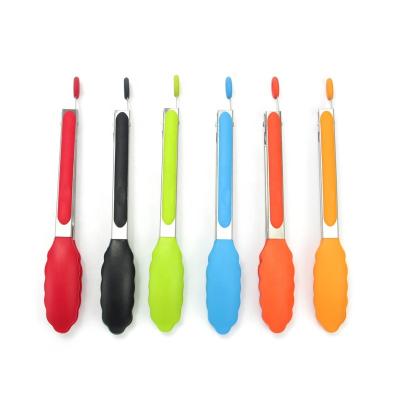 China Viable BPA Free Silicone Food Service Tong Salad Tong Silicone Food Tongs for sale