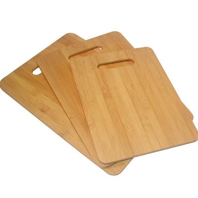 China Sustainable Natural Antimicrobial Bamboo 3PCS Cutting Board With Handle Eco Friendly Cutting Plate for sale