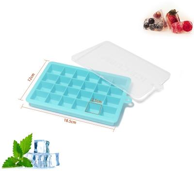 China Sustainable Food Grade Silicone Ice Cube Mold Tray Silicone Ice Cube Mold for sale