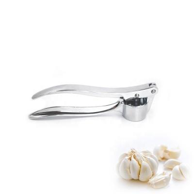 China Sustainable New Design Stainless Steel Ginger Garlic Press With Comfortable Handle for sale