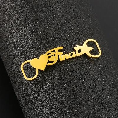 China Shoe Buckle Fashion Personalized Stainless Steel Name Lace Buckle Gold Name Custom Shoes Buckle for sale