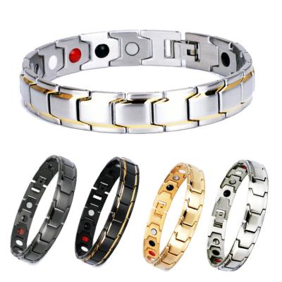 China FASHIONABLE Aimeishi Health Stainless Steel Negative Ion 2000 Bio Magnetic Gauss Bracelets for sale